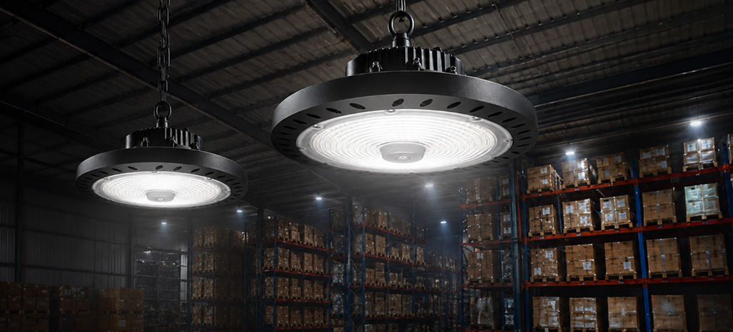 Commercial lighting installed for a project-specific application