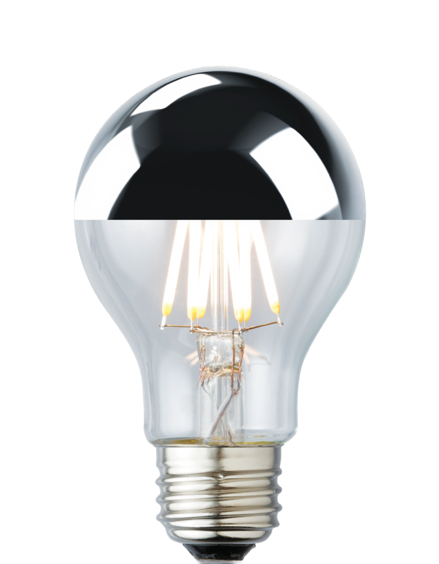 The Eames A19 — silver-tip filament LED bulb