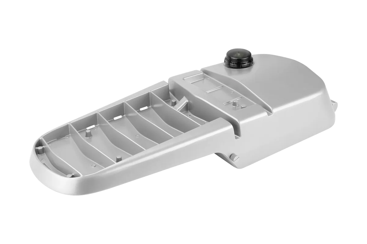 Abbey-I from above: the photocell in its receptacle and the cooling fins