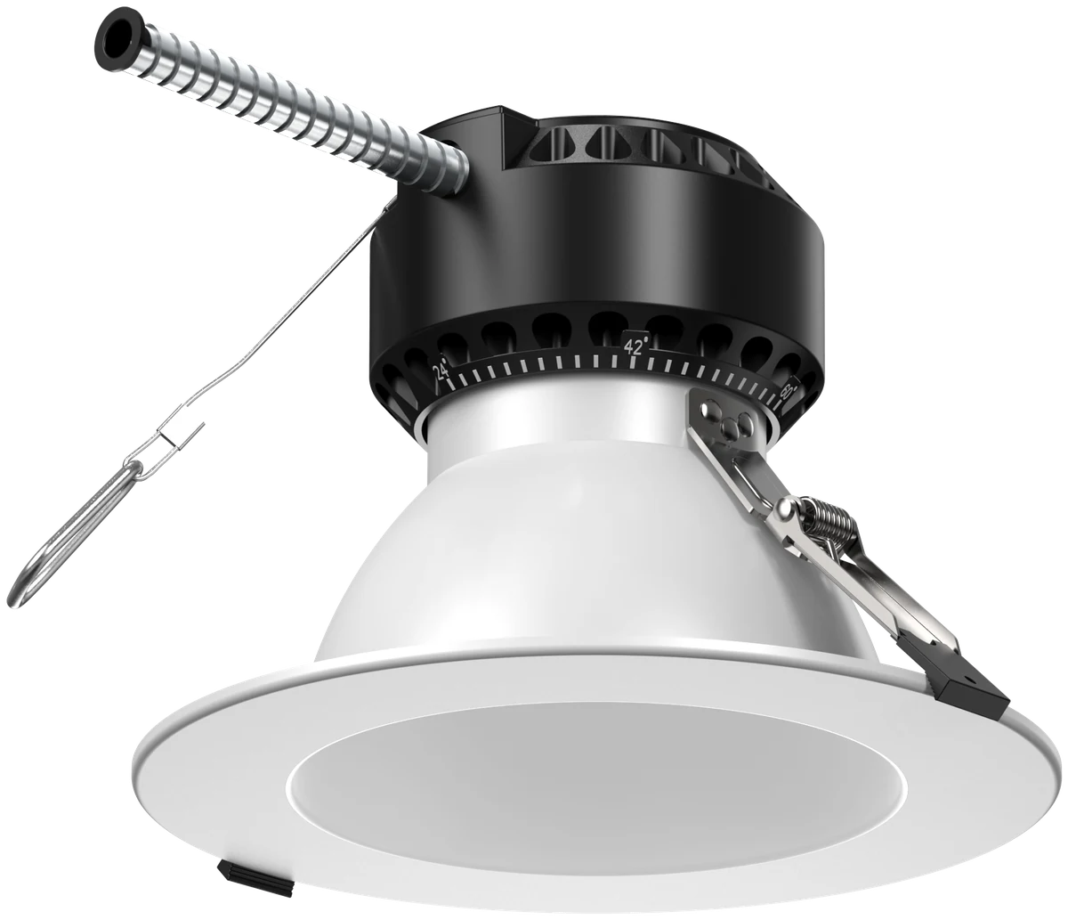 LCDL Astra · 6" aperture · White Flange finish