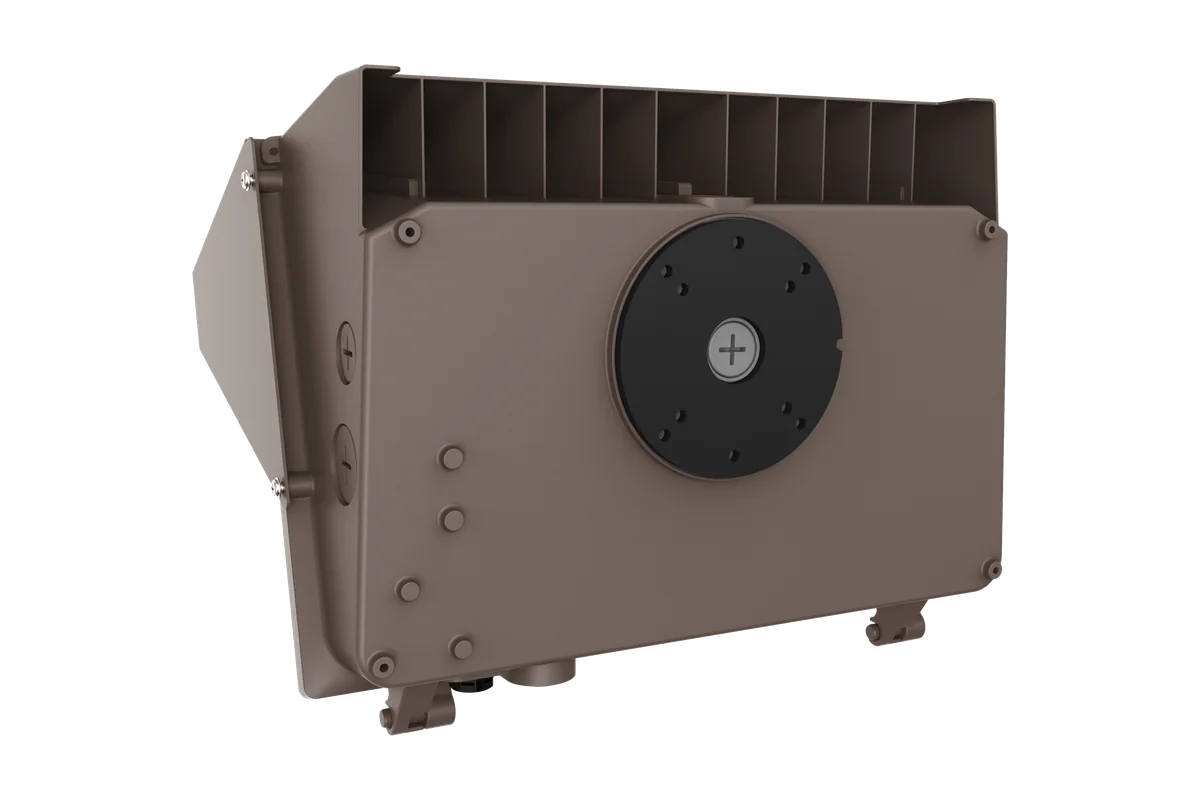 Guardian back: the J-box plate and cooling fins