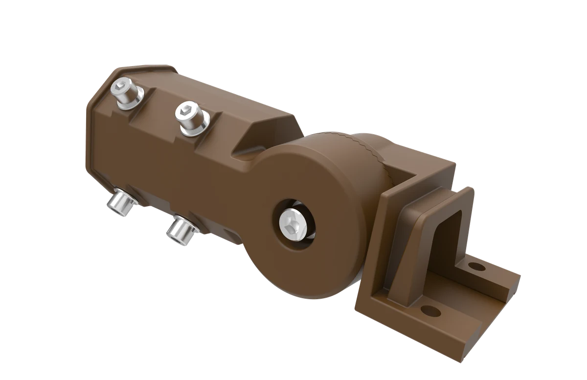 LSBX-H1/SF — slip-fitter pole adapter · 2-3/8 inch OD tenon · die-cast aluminum mounting flange