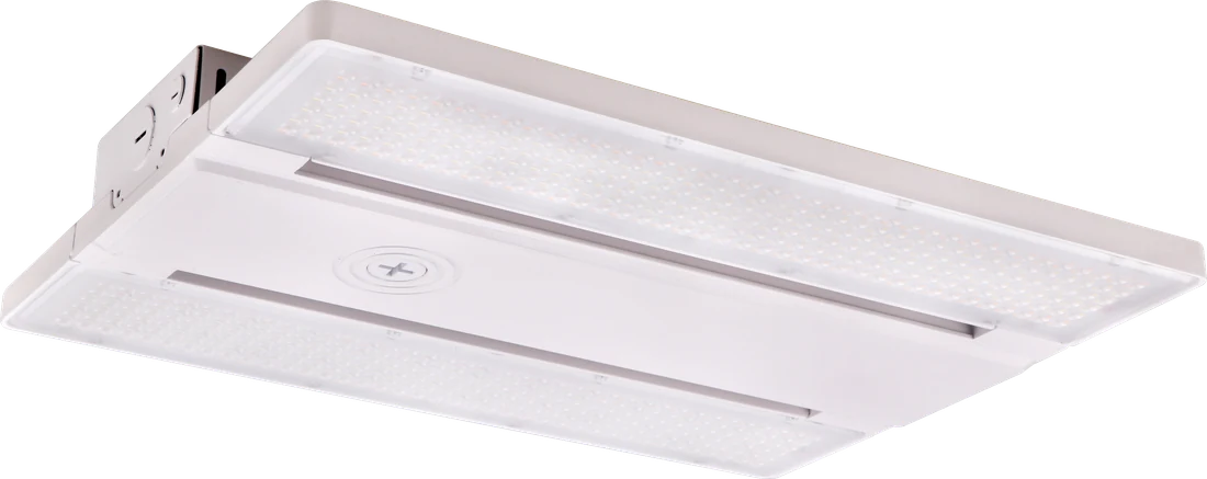 lamparⒶRCH Titan-II — linear high-bay luminaire with twin LED face panels