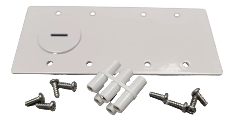 LUXA-Lara1/NL-SLJ Non-Lit Straight Joiner — end-to-end Lara segment continuation connector · real product photo from WorkDrive PHOTOS/Lara