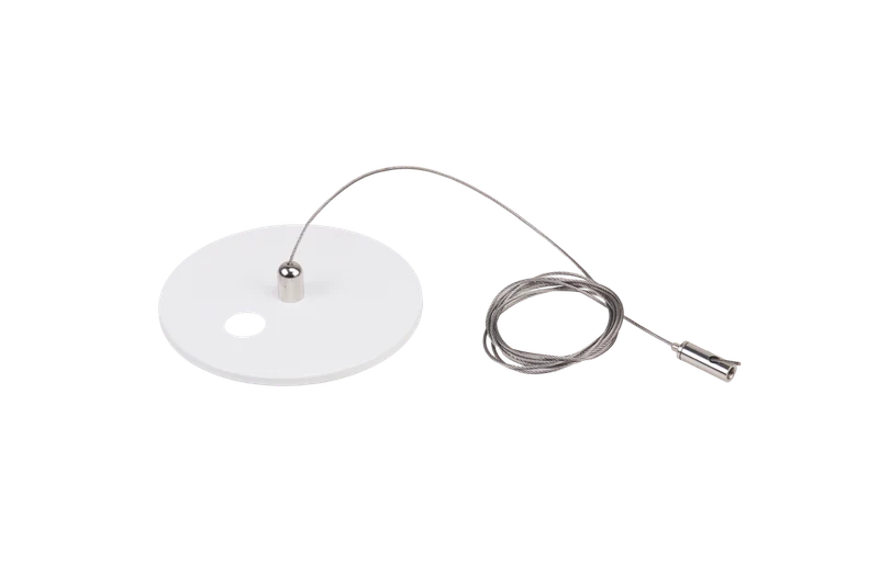 LUXA-Lara1/SMC/B Surface Mount Canopy — flush ceiling-mount with integrated cable feed · matte black powder-coated finish