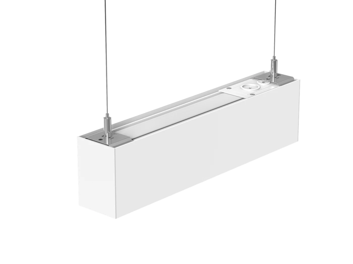 LUXA Lara · 2FT length · iron housing slim pendant · LED diffuser face illuminated