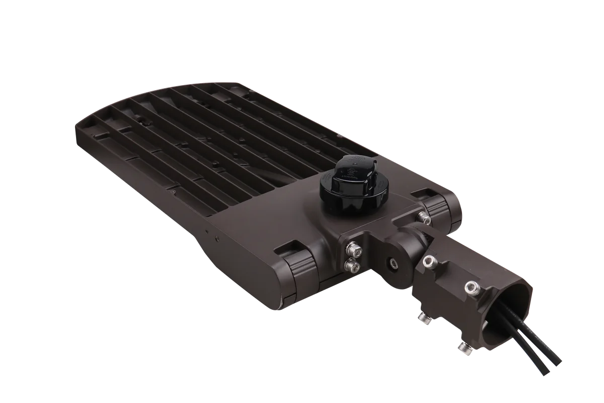 Liberty back: cooling fins, photocell receptacle and the mount
