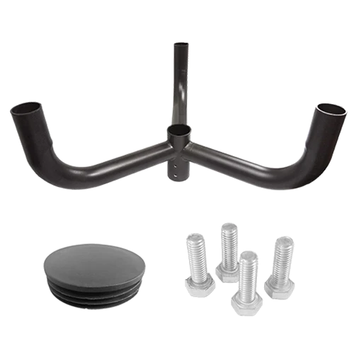 LSBX-RB3/120D/5 · bullhorn round-pole adapter for 3 fixtures at 120 degrees