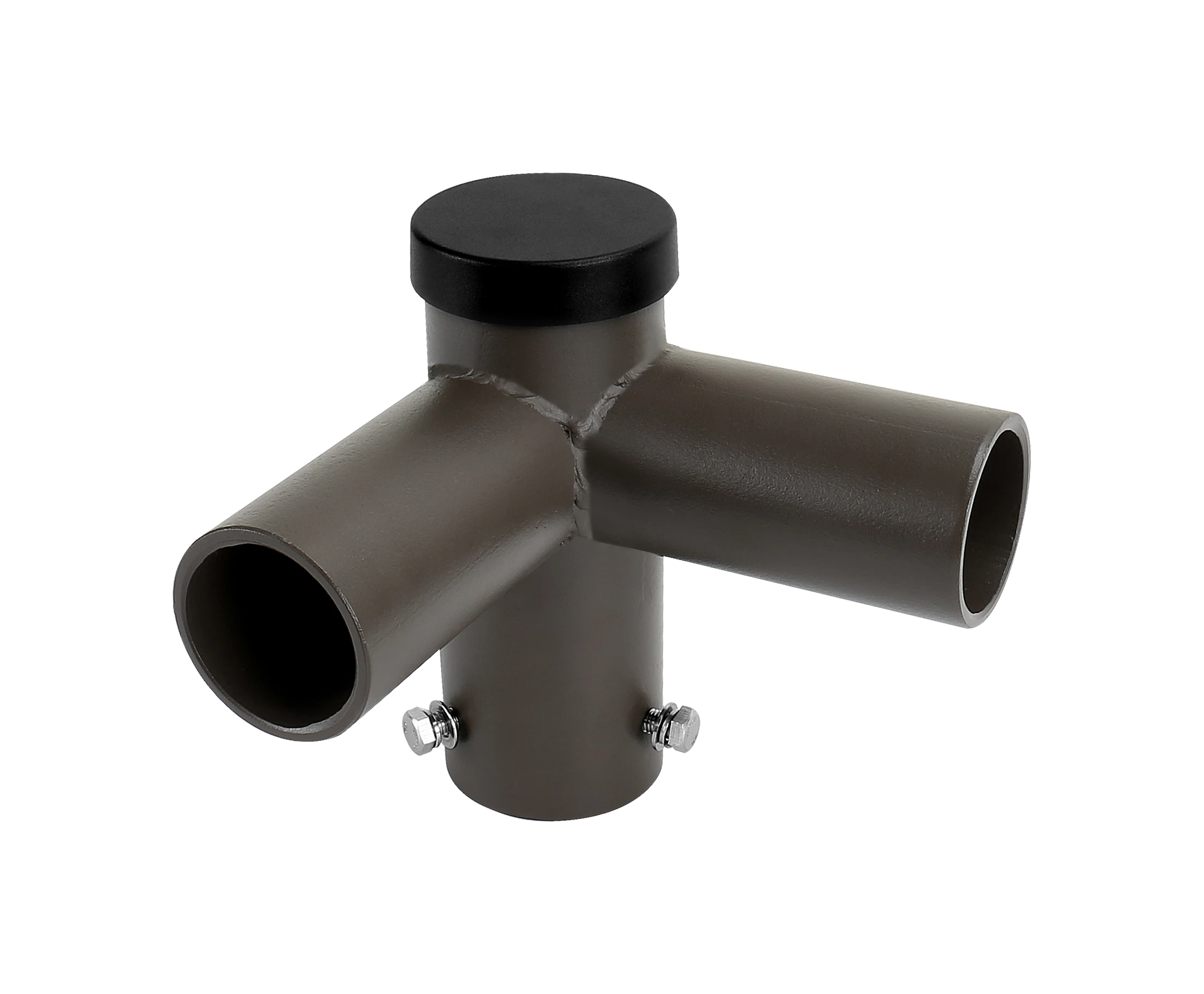 SQR2-90-R60 · double tenon adapter · 2 fixtures at 90 degrees on 6-inch round pole