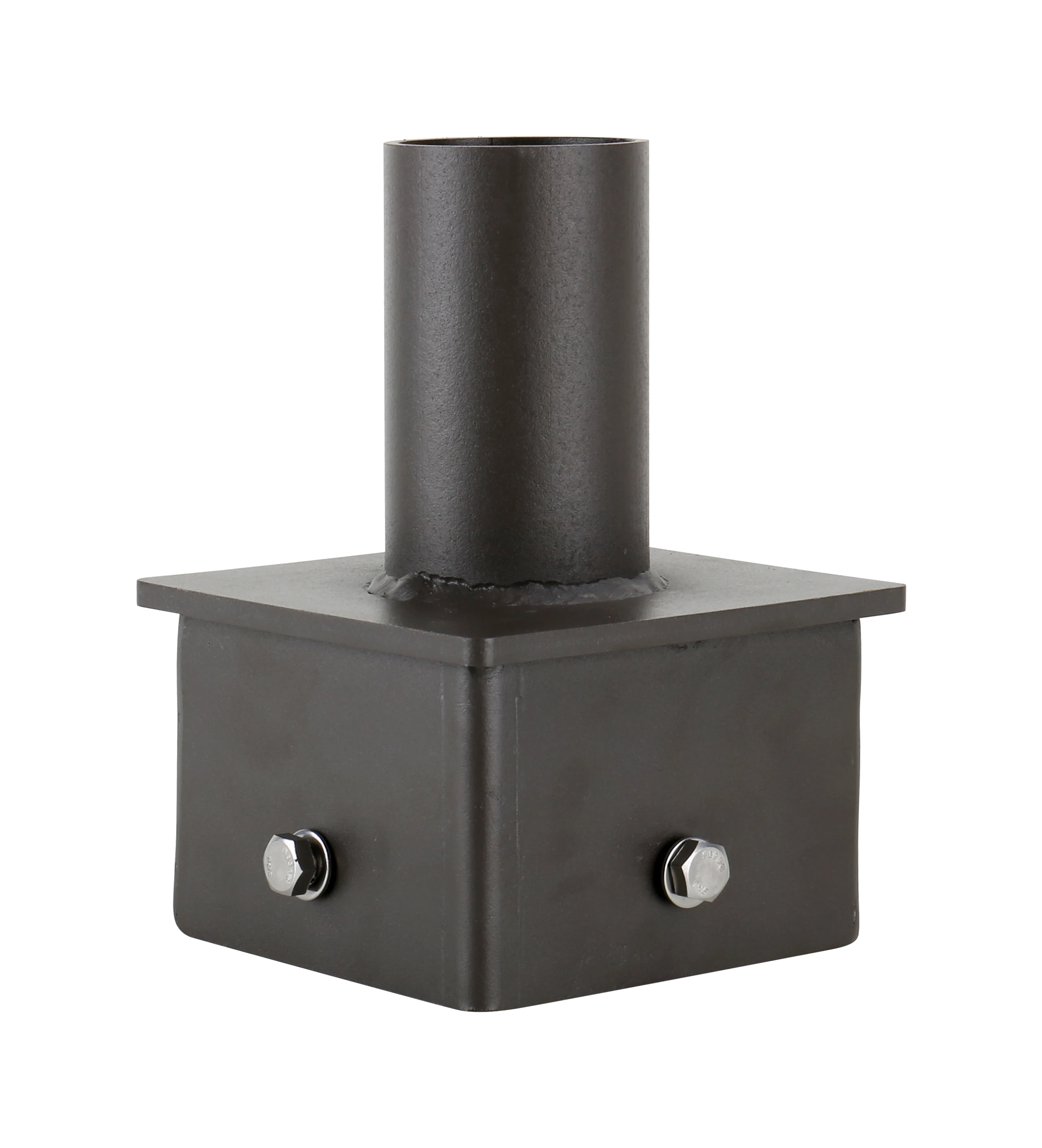 SQRD-4SQ · round-to-4-inch square pole tenon converter (visually shares photo with SQRD-5SQ)