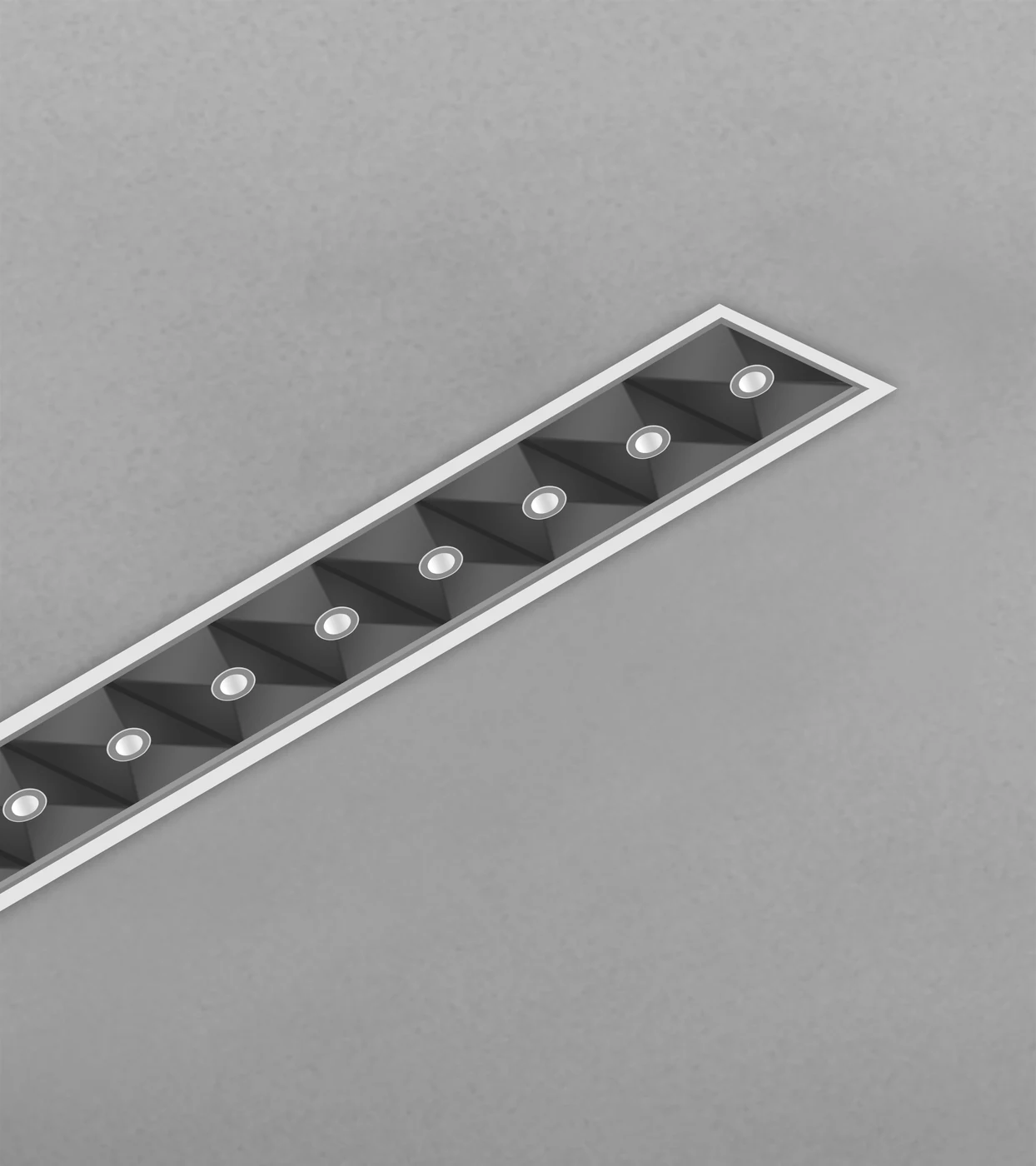 LUXA Luna · Recessed · Micro Reflector optic · ceiling-recessed with faceted internal reflector