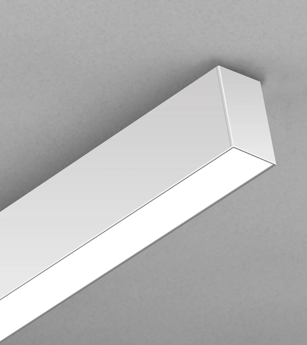 LUXA Luna · Surface · Diffuser optic · ceiling-surface-mount with frosted face for slab and beam ceilings