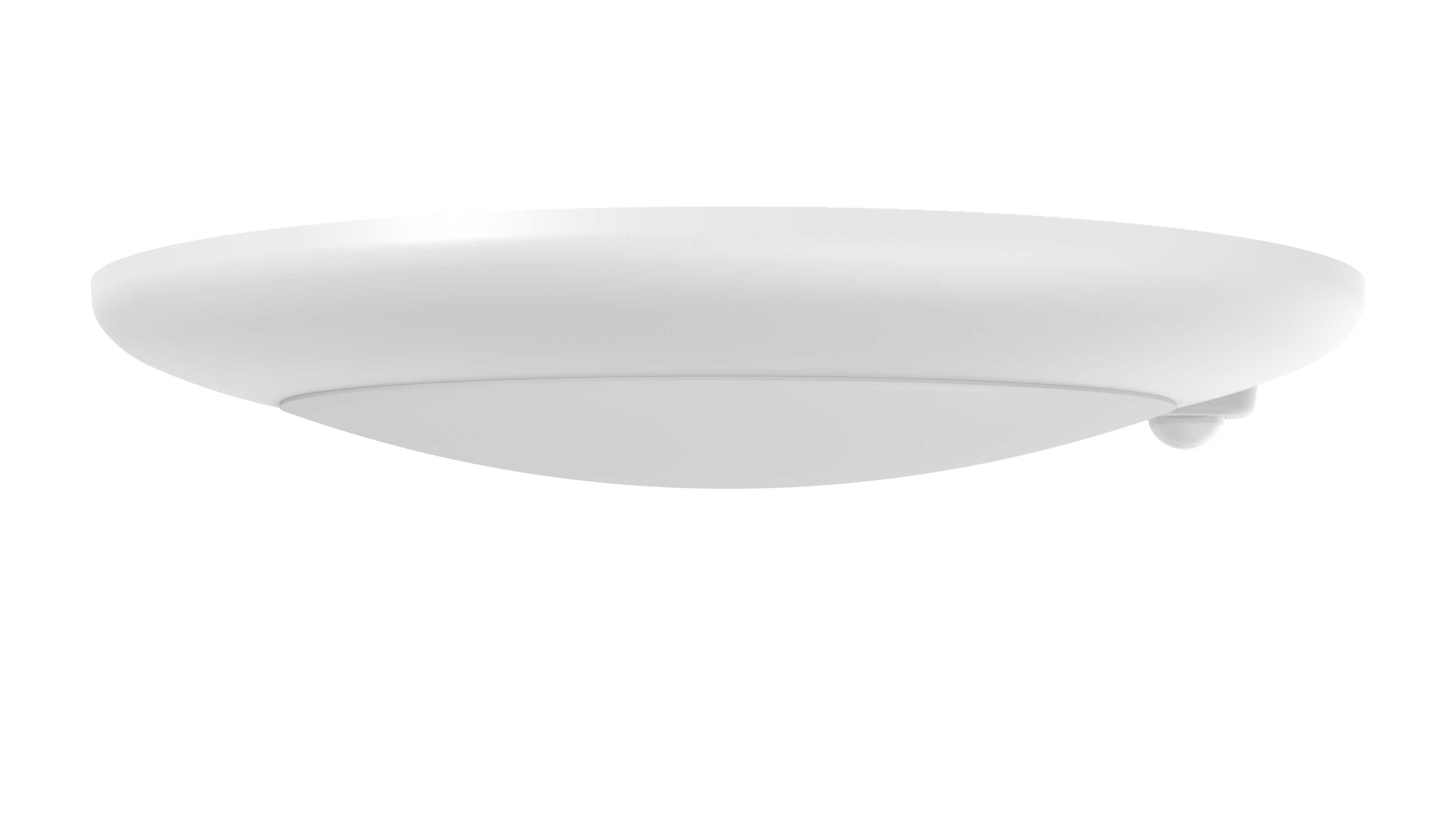 LSMT615-S5E/P eCrescent with built-in PIR sensor — 6″ disk showing the integrated motion sensor at the rim with selectable 10s / 1min / 10min hold time