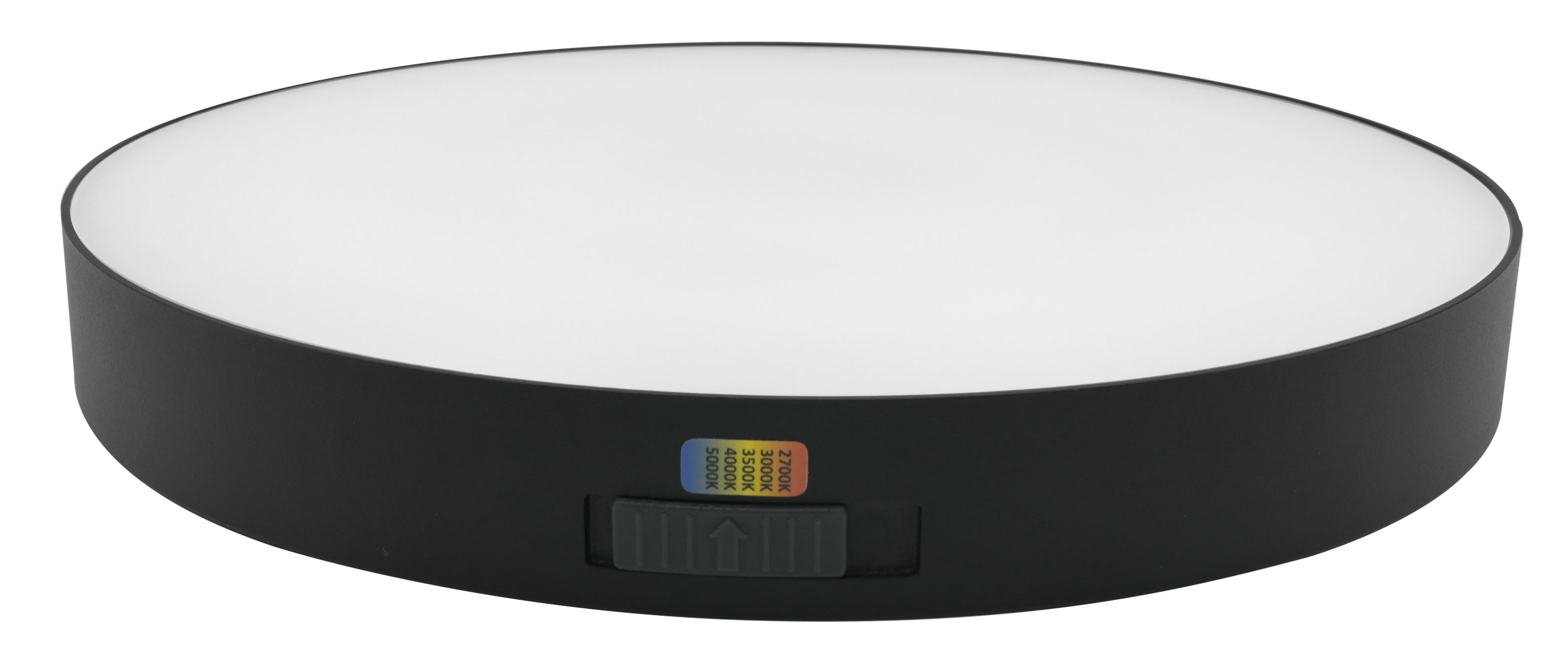Lunar Eclipse preview — 9″ white finish, surface-mount puck downlight, front 3/4 angle