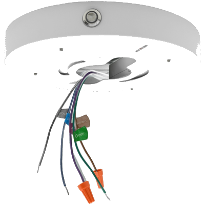 Gehry CRC4-SB/E26 — 4″ pre-wired construction recessed can, die-formed aluminum housing with swivel bracket and adjustable bar hangers, remote J-Box with TP24 Quick Connect