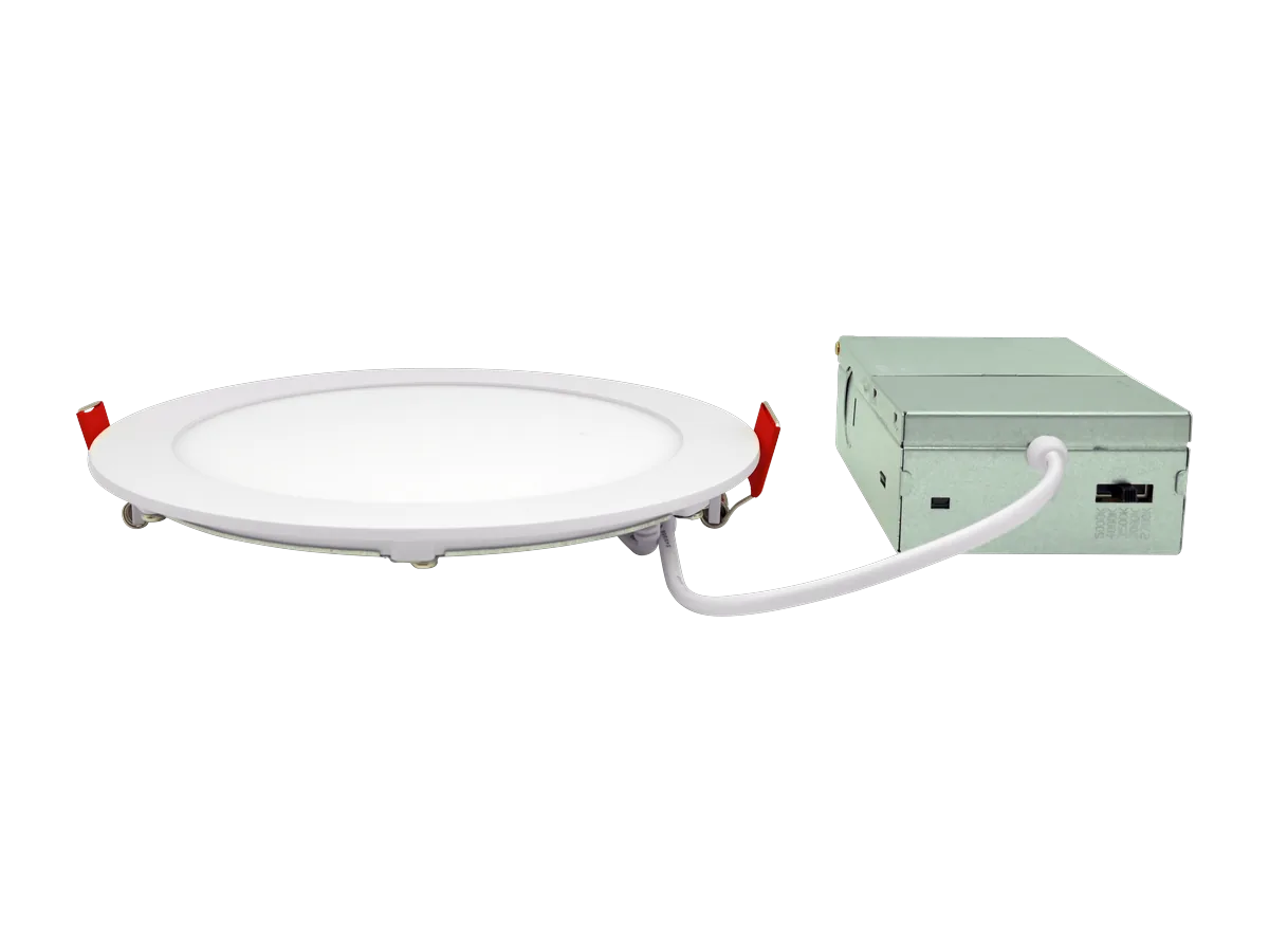 Radius 6 in in profile, 0.38 in deep, with the J-box