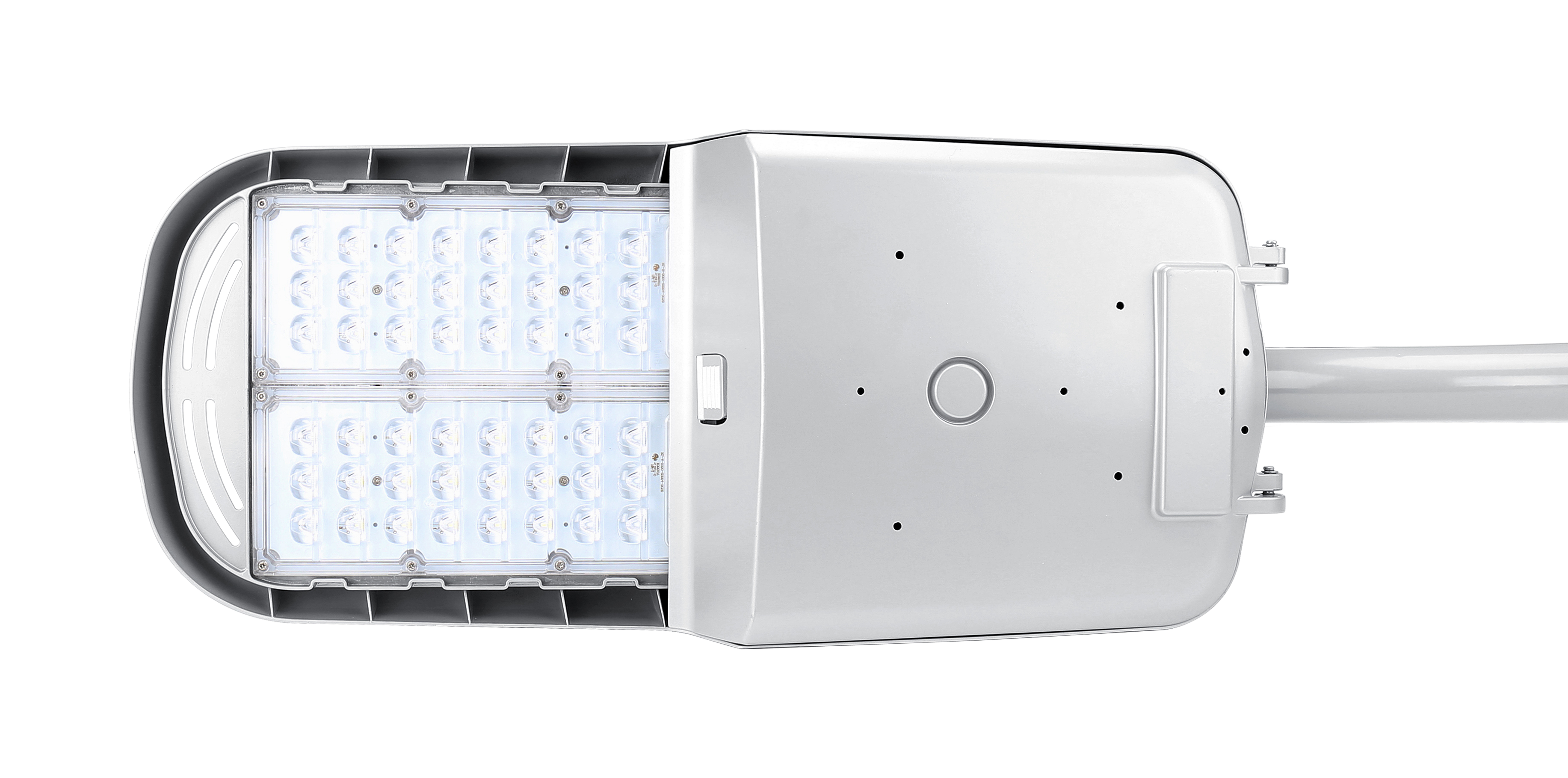 LRDW Abbey — cobra-head LED roadway luminaire for arterial roads and parking-lot edges