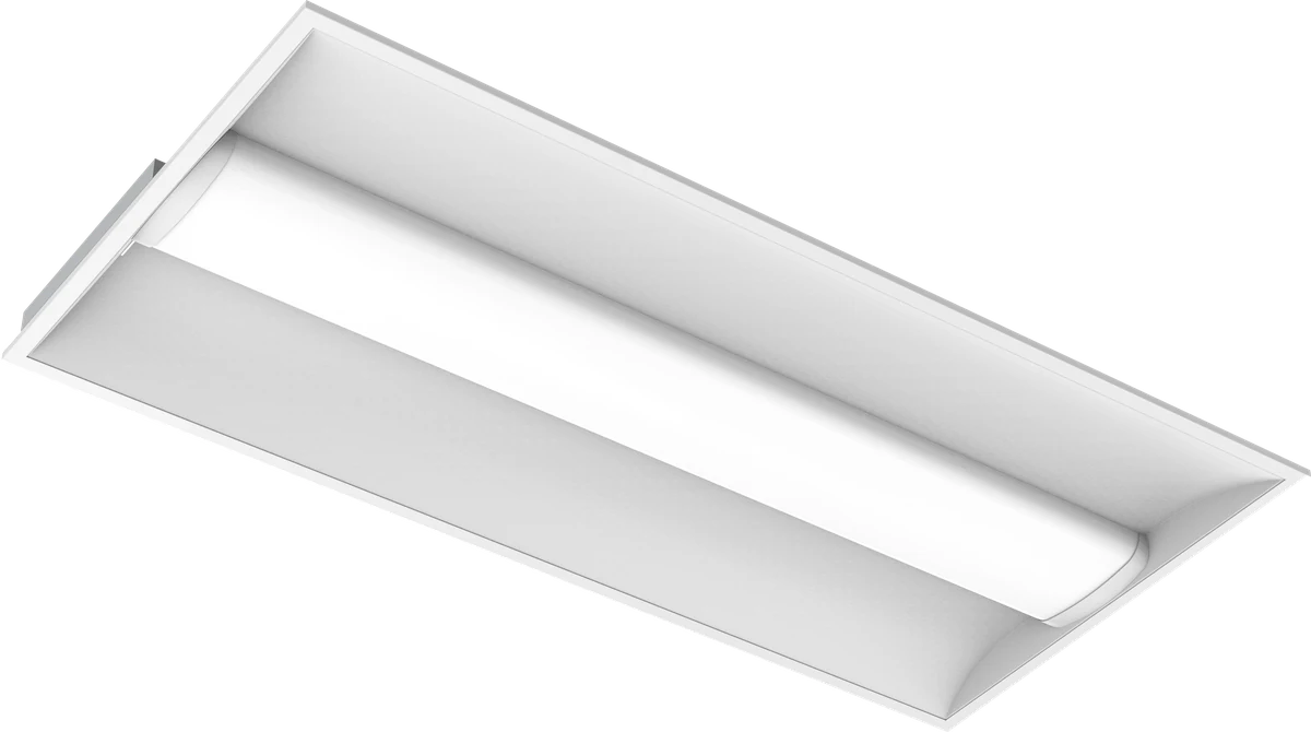 LPVT24 proⒶRCH-T · 2×4 center-basket troffer · 3/4 angle hero