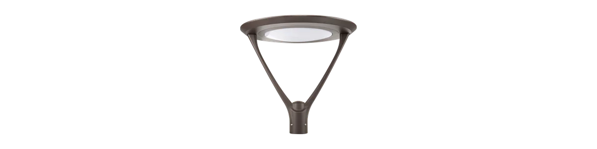 Symmetry LED post top, the configured catalog number