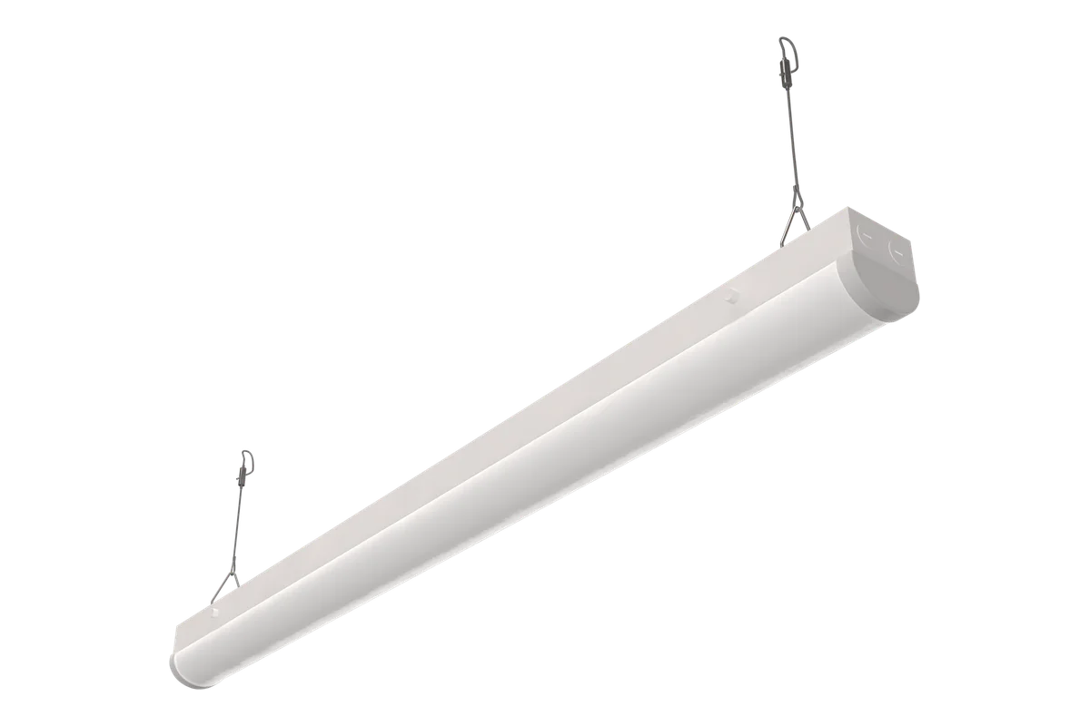 Vanguard LED linear strip suspended on aircraft cable