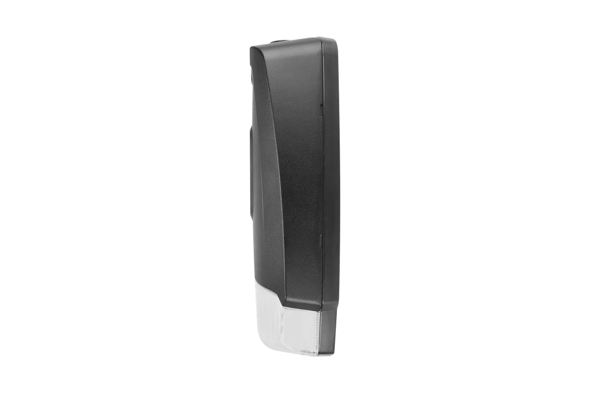 Wedge side profile, 2.5 inches deep